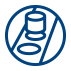Icon Serienfertigung blau