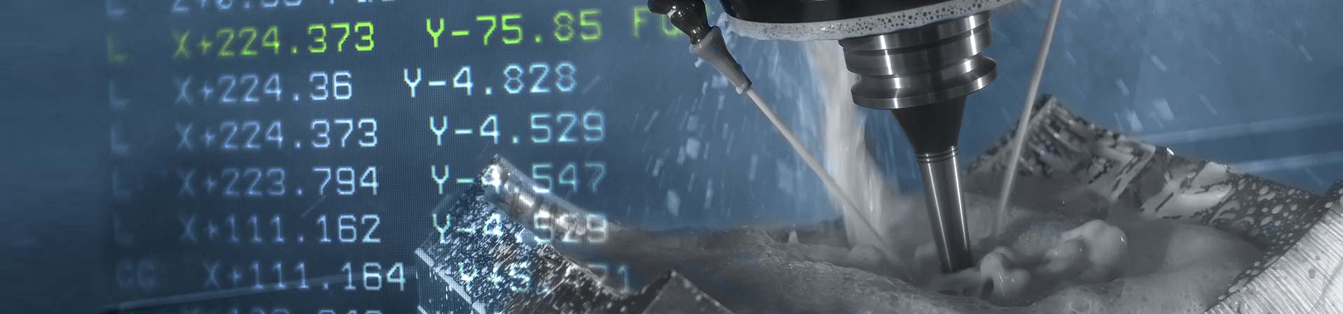 Maschine bearbeitet Material